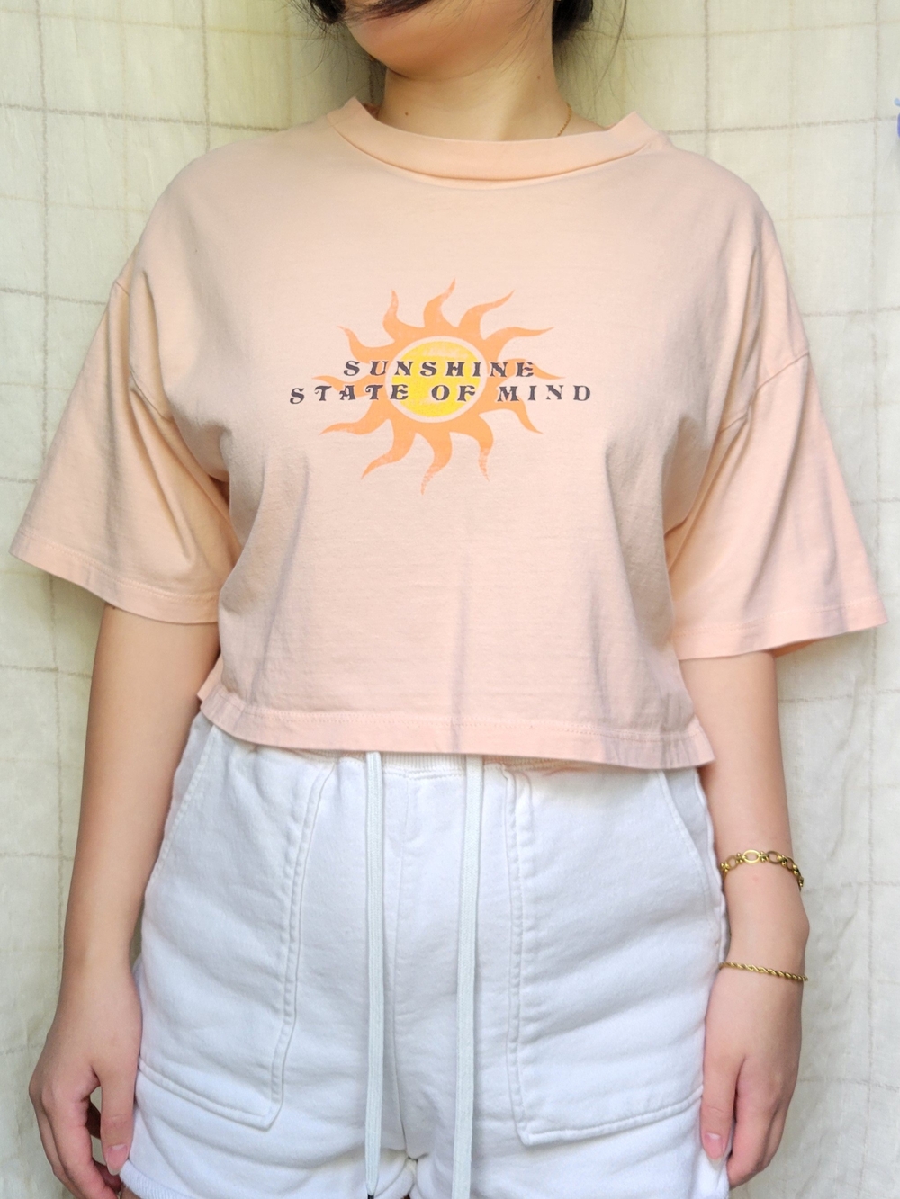 Sunshine Peach Crop Tee
